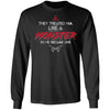 Viking, Norse, Gym t-shirt & apparel, Like a Monster, FrontApparel[Heathen By Nature authentic Viking products]Long-Sleeve Ultra Cotton T-ShirtBlackS