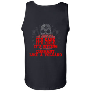 Viking, Norse, Gym t-shirt & apparel, Like A Volcano, BackApparel[Heathen By Nature authentic Viking products]Cotton Tank TopBlackS