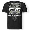 Viking, Norse, Gym t-shirt & apparel, Live, A wolf, BackApparel[Heathen By Nature authentic Viking products]Gildan Premium Men T-ShirtBlack5XL