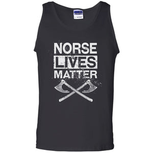 Viking, Norse, Gym t-shirt & apparel, lives, matter, frontApparel[Heathen By Nature authentic Viking products]Cotton Tank TopBlackS
