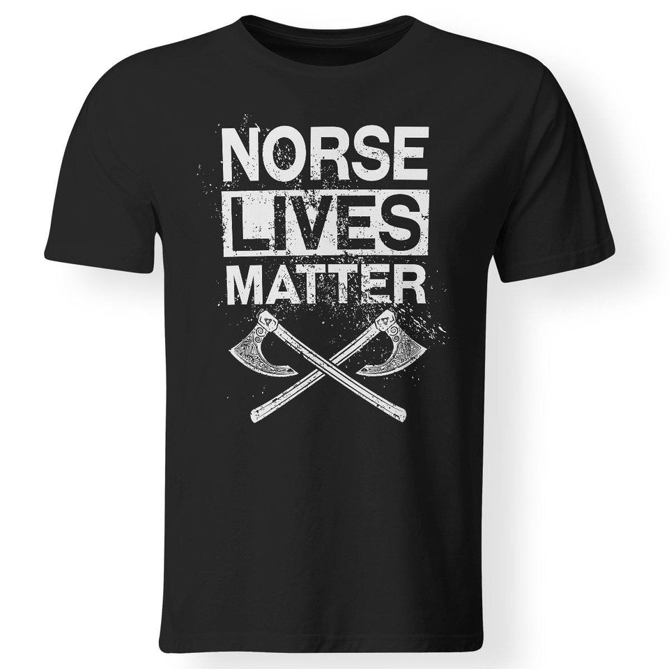 Viking, Norse, Gym t-shirt & apparel, lives, matter, frontApparel[Heathen By Nature authentic Viking products]Premium Men T-ShirtBlackS