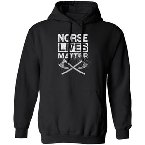 Viking, Norse, Gym t-shirt & apparel, lives, matter, frontApparel[Heathen By Nature authentic Viking products]Unisex Pullover Hoodie 8 oz.BlackS