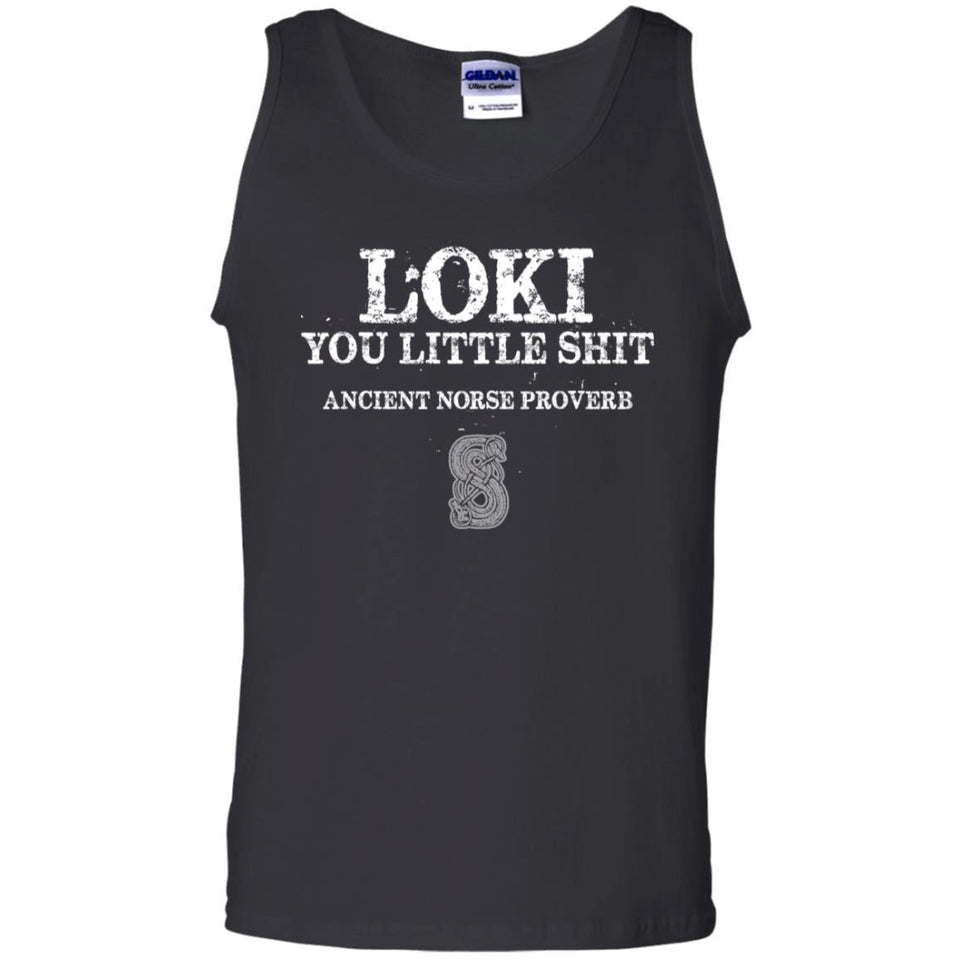 Viking, Norse, Gym t-shirt & apparel, Loki, FrontApparel[Heathen By Nature authentic Viking products]Cotton Tank TopBlackS
