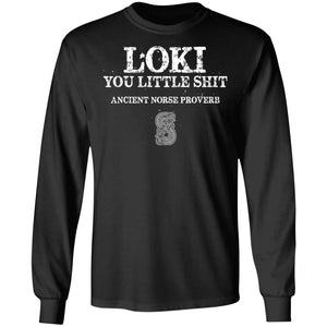 Viking, Norse, Gym t-shirt & apparel, Loki, FrontApparel[Heathen By Nature authentic Viking products]Long-Sleeve Ultra Cotton T-ShirtBlackS