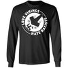 Viking, Norse, Gym t-shirt & apparel, Love Vikings Hate Racists, FrontApparel[Heathen By Nature authentic Viking products]Long-Sleeve Ultra Cotton T-ShirtBlackS