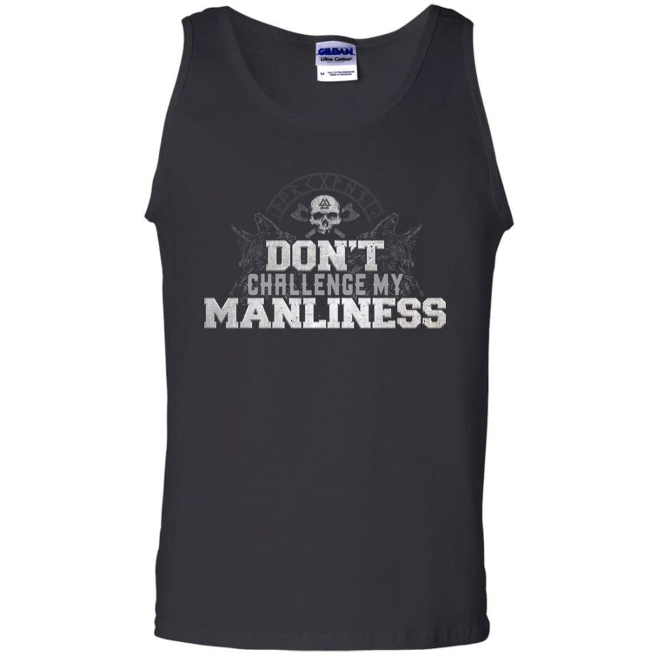 Viking, Norse, Gym t-shirt & apparel, Manliness, FrontApparel[Heathen By Nature authentic Viking products]Cotton Tank TopBlackS