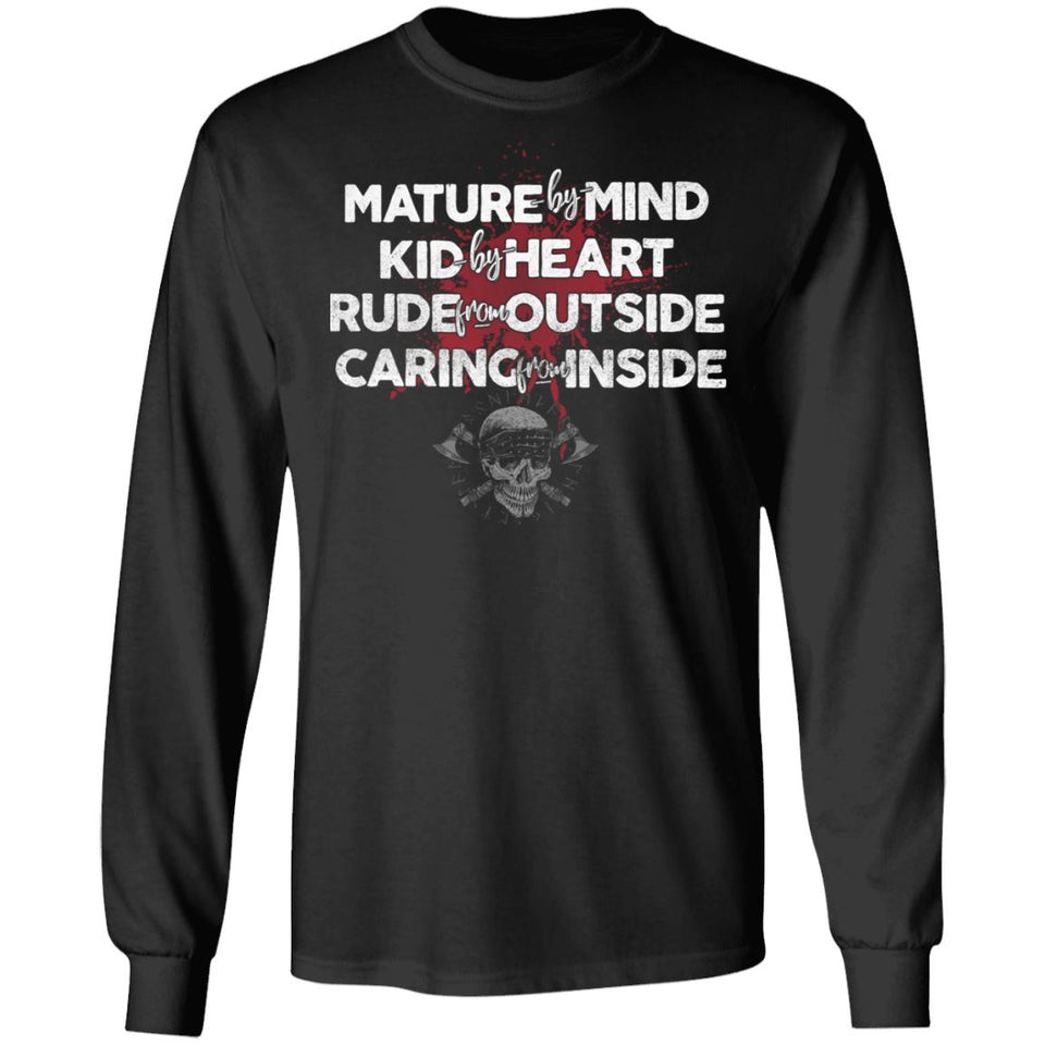 Viking, Norse, Gym t-shirt & apparel, Mature by mind, FrontApparel[Heathen By Nature authentic Viking products]Long-Sleeve Ultra Cotton T-ShirtBlackS