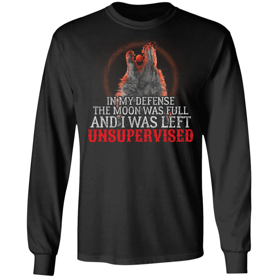 Viking, Norse, Gym t-shirt & apparel, My defense, Unsupervised, FrontApparel[Heathen By Nature authentic Viking products]Long-Sleeve Ultra Cotton T-ShirtBlackS