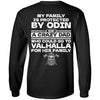 Viking, Norse, Gym t-shirt & apparel, My family is protected by Odin, BackApparel[Heathen By Nature authentic Viking products]Long-Sleeve Ultra Cotton T-ShirtBlackS