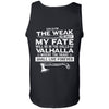 Viking, Norse, Gym t-shirt & apparel, My fate, BackApparel[Heathen By Nature authentic Viking products]Cotton Tank TopBlackS