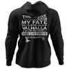 Viking, Norse, Gym t-shirt & apparel, My fate, BackApparel[Heathen By Nature authentic Viking products]Unisex Pullover HoodieBlackS