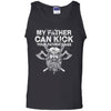 Viking, Norse, Gym t-shirt & apparel, My father can kick, FrontApparel[Heathen By Nature authentic Viking products]Cotton Tank TopBlackS