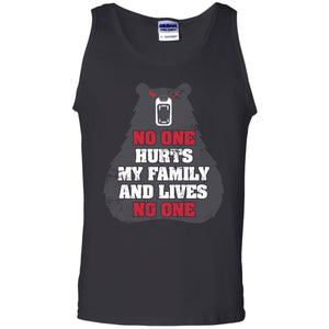 Viking, Norse, Gym t-shirt & apparel, No one hurts my family, FrontApparel[Heathen By Nature authentic Viking products]Cotton Tank TopBlackS