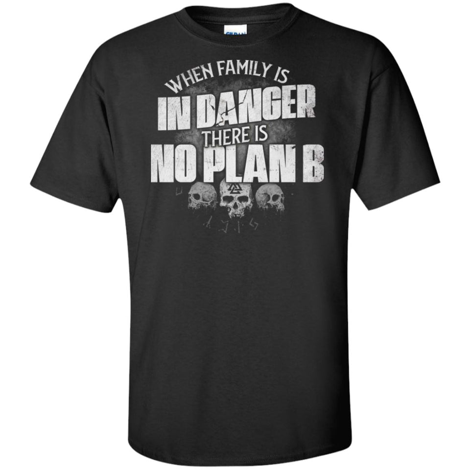 Viking, Norse, Gym t-shirt & apparel, No plan B, FrontApparel[Heathen By Nature authentic Viking products]Tall Ultra Cotton T-ShirtBlackXLT