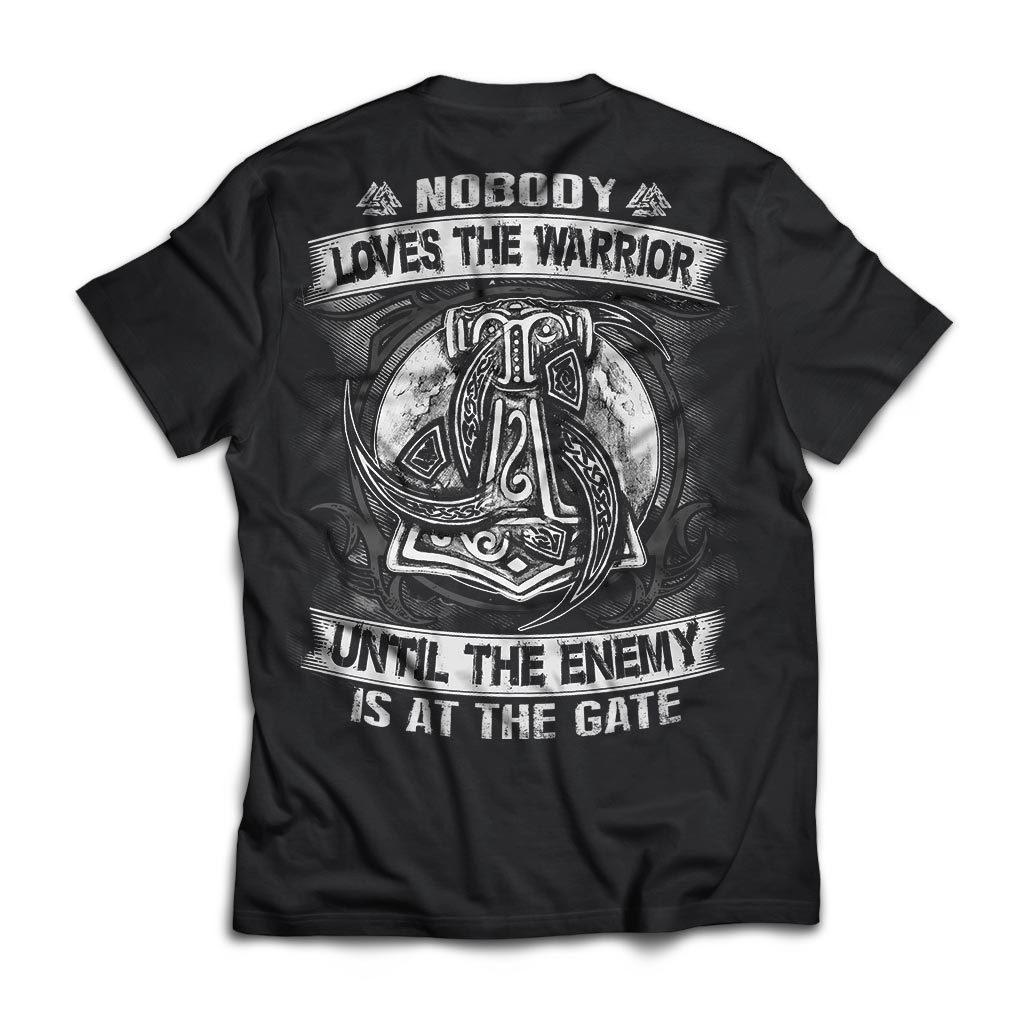 Viking, Norse, Gym t-shirt & apparel, Nobody, BackApparel[Heathen By Nature authentic Viking products]Next Level Premium Short Sleeve T-ShirtBlackX-Small