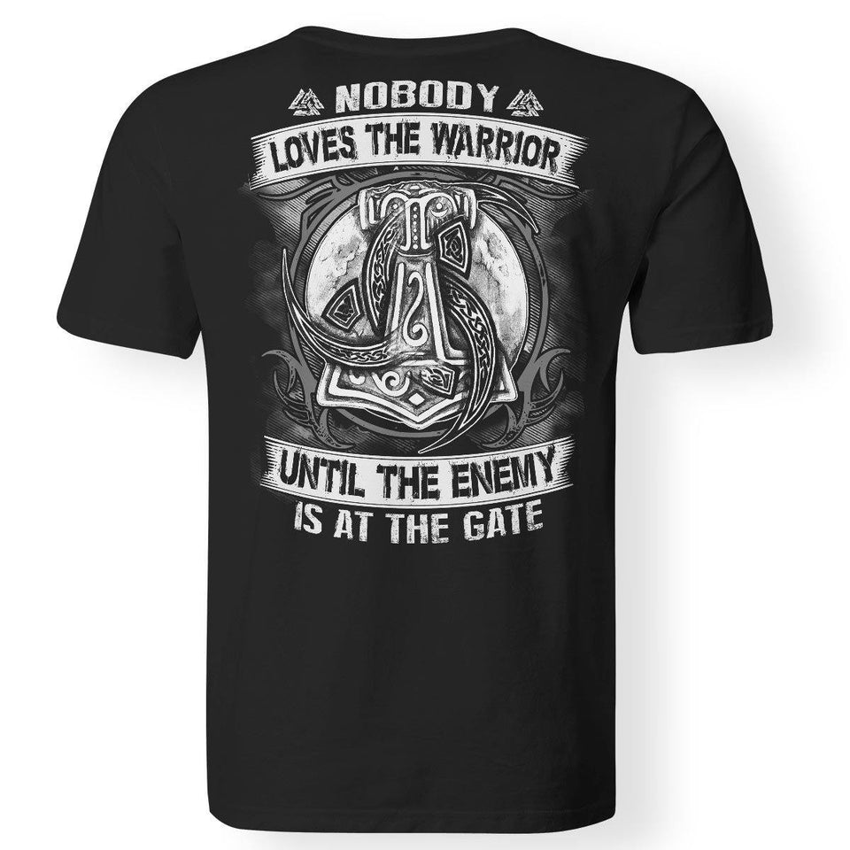Viking, Norse, Gym t-shirt & apparel, Nobody, BackApparel[Heathen By Nature authentic Viking products]Premium Men T-ShirtBlackS