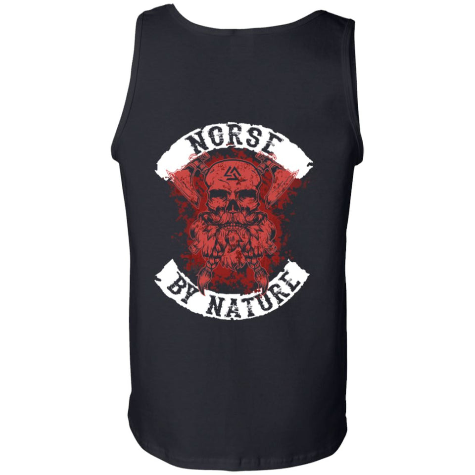 Viking, Norse, Gym t-shirt & apparel, Norse By Nature, BackApparel[Heathen By Nature authentic Viking products]Cotton Tank TopBlackS