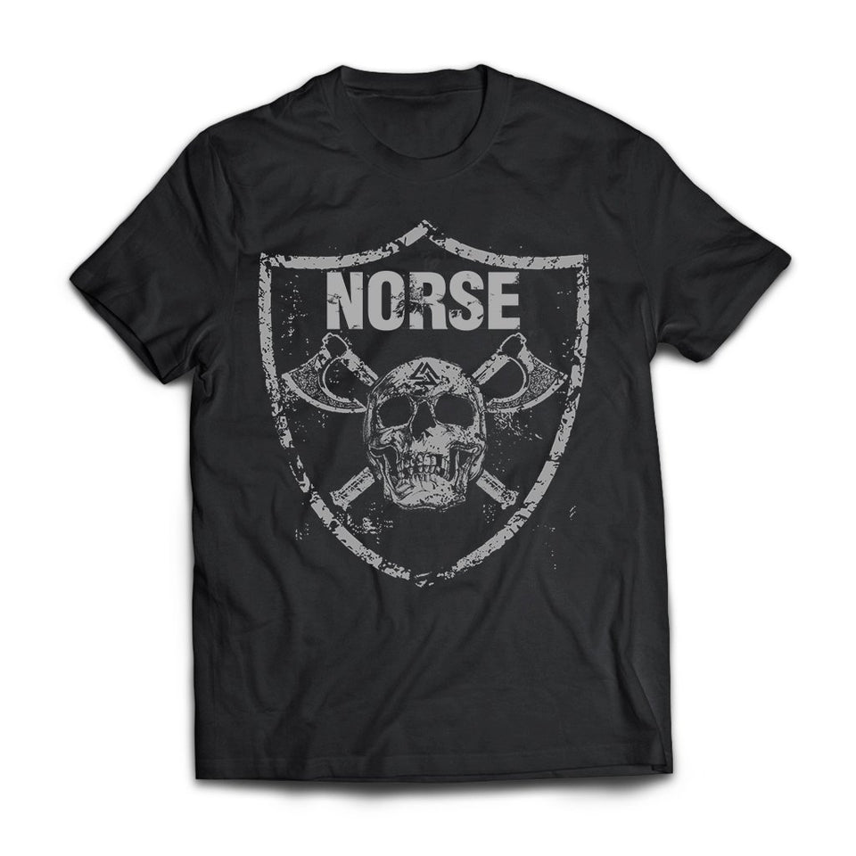 Viking, Norse, Gym t-shirt & apparel, Norse, FrontApparel[Heathen By Nature authentic Viking products]Next Level Premium Short Sleeve T-ShirtBlackX-Small