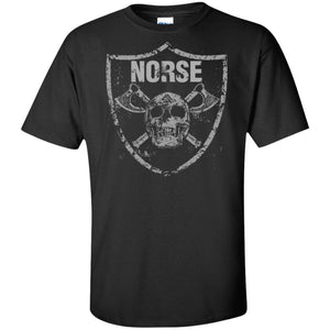 Viking, Norse, Gym t-shirt & apparel, Norse, FrontApparel[Heathen By Nature authentic Viking products]Tall Ultra Cotton T-ShirtBlackXLT