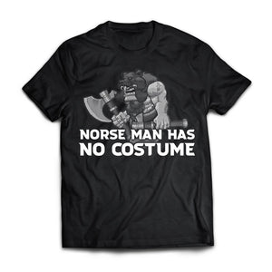 Viking, Norse, Gym t-shirt & apparel, Norse man has no costume, FrontApparel[Heathen By Nature authentic Viking products]Next Level Premium Short Sleeve T-ShirtBlackX-Small