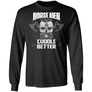 Viking, Norse, Gym t-shirt & apparel, Norse Men, FrontApparel[Heathen By Nature authentic Viking products]Long-Sleeve Ultra Cotton T-ShirtBlackS