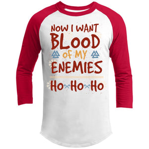 Viking, Norse, Gym t-shirt & apparel, Now i want blood of my enemies, FrontT-Shirts[Heathen By Nature authentic Viking products]White/RedX-Small