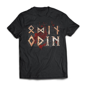 Viking, Norse, Gym t-shirt & apparel, Odin, FrontApparel[Heathen By Nature authentic Viking products]Next Level Premium Short Sleeve T-ShirtBlackX-Small