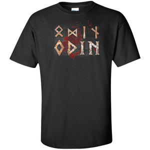 Viking, Norse, Gym t-shirt & apparel, Odin, FrontApparel[Heathen By Nature authentic Viking products]Tall Ultra Cotton T-ShirtBlackXLT