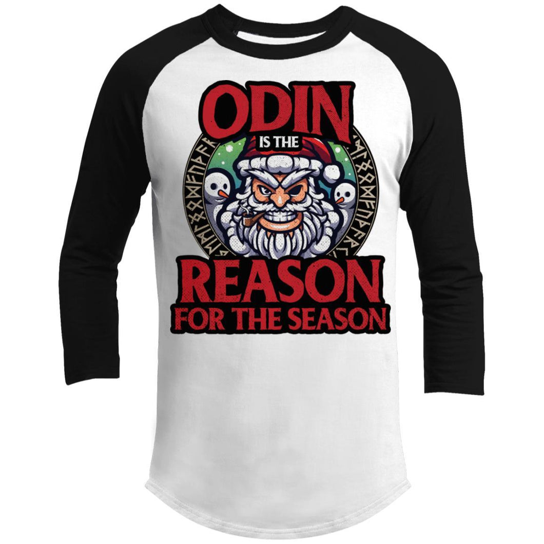 Viking, Norse, Gym t-shirt & apparel, Odin is the reason for the season, FrontT-Shirts[Heathen By Nature authentic Viking products]White/BlackX-Small