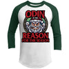 Viking, Norse, Gym t-shirt & apparel, Odin is the reason for the season, FrontT-Shirts[Heathen By Nature authentic Viking products]White/ForestX-Small