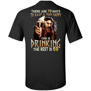 Viking, Norse, Gym t-shirt & apparel, One is drinking, BackApparel[Heathen By Nature authentic Viking products]Tall Ultra Cotton T-ShirtBlackXLT