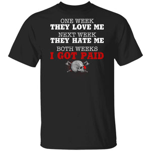 Viking, Norse, Gym t-shirt & apparel, One week they love me, frontApparel[Heathen By Nature authentic Viking products]