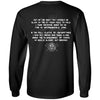 Viking, Norse, Gym t-shirt & apparel, Out Of The Night, BackApparel[Heathen By Nature authentic Viking products]Long-Sleeve Ultra Cotton T-ShirtBlackS