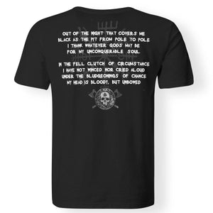 Viking, Norse, Gym t-shirt & apparel, Out Of The Night, BackApparel[Heathen By Nature authentic Viking products]Premium Men T-ShirtBlackS