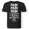 Viking, Norse, Gym t-shirt & apparel, Pain, BackApparel[Heathen By Nature authentic Viking products]Gilden Premium Men T-ShirtBlack5XL