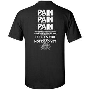 Viking, Norse, Gym t-shirt & apparel, Pain, BackApparel[Heathen By Nature authentic Viking products]Tall Ultra Cotton T-ShirtBlackXLT