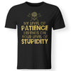 Viking, Norse, Gym t-shirt & apparel, Patience, FrontApparel[Heathen By Nature authentic Viking products]Premium Men T-ShirtBlackS