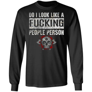 Viking, Norse, Gym t-shirt & apparel, People Person, FrontApparel[Heathen By Nature authentic Viking products]Long-Sleeve Ultra Cotton T-ShirtBlackS