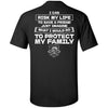 Viking, Norse, Gym t-shirt & apparel, Protect my family, BackApparel[Heathen By Nature authentic Viking products]Tall Ultra Cotton T-ShirtBlackXLT