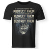 Viking, Norse, Gym t-shirt & apparel, protect, respect, frontApparel[Heathen By Nature authentic Viking products]Premium Men T-ShirtBlackS