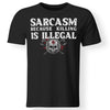Viking, Norse, Gym t-shirt & apparel, Sacasm because killing is illegal, FrontApparel[Heathen By Nature authentic Viking products]Gildan Premium Men T-ShirtBlack5XL