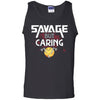 Viking, Norse, Gym t-shirt & apparel, Savage but Caring, FrontApparel[Heathen By Nature authentic Viking products]Cotton Tank TopBlackS