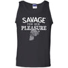 Viking, Norse, Gym t-shirt & apparel, Savage for her pleasure, FrontApparel[Heathen By Nature authentic Viking products]Cotton Tank TopBlackS