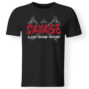 Viking, Norse, Gym t-shirt & apparel, Savage, FrontApparel[Heathen By Nature authentic Viking products]Gildan Premium Men T-ShirtBlack5XL