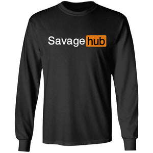 Viking, Norse, Gym t-shirt & apparel, Savage hub, frontApparel[Heathen By Nature authentic Viking products]Long-Sleeve Ultra Cotton T-ShirtBlackS