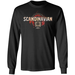 Viking, Norse, Gym t-shirt & apparel, Scandinavian, FrontApparel[Heathen By Nature authentic Viking products]Long-Sleeve Ultra Cotton T-ShirtBlackS