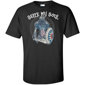 Viking, Norse, Gym t-shirt & apparel, Seize my soul, FrontApparel[Heathen By Nature authentic Viking products]Tall Ultra Cotton T-ShirtBlackXLT