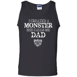 Viking, Norse, Gym t-shirt & apparel, She calls me Dad, FrontApparel[Heathen By Nature authentic Viking products]Cotton Tank TopBlackS