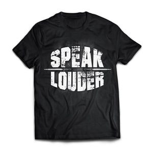 Viking, Norse, Gym t-shirt & apparel, Speak Louder, FrontApparel[Heathen By Nature authentic Viking products]Next Level Premium Short Sleeve T-ShirtBlackX-Small