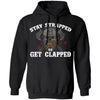 Viking, Norse, Gym t-shirt & apparel, Stay Strapped Or Get Clapped, FrontApparel[Heathen By Nature authentic Viking products]Unisex Pullover Hoodie 8 oz.BlackS